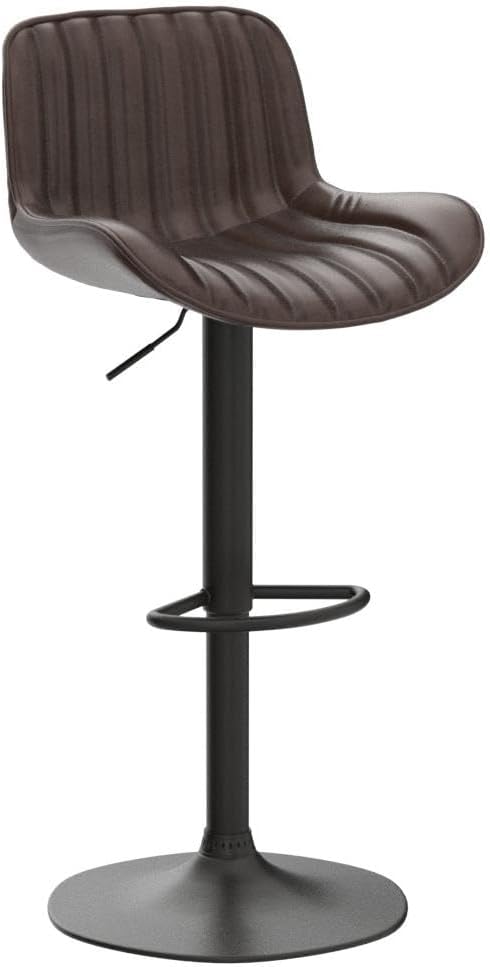 Cognac Adjustable Bar Stools Set Of 2