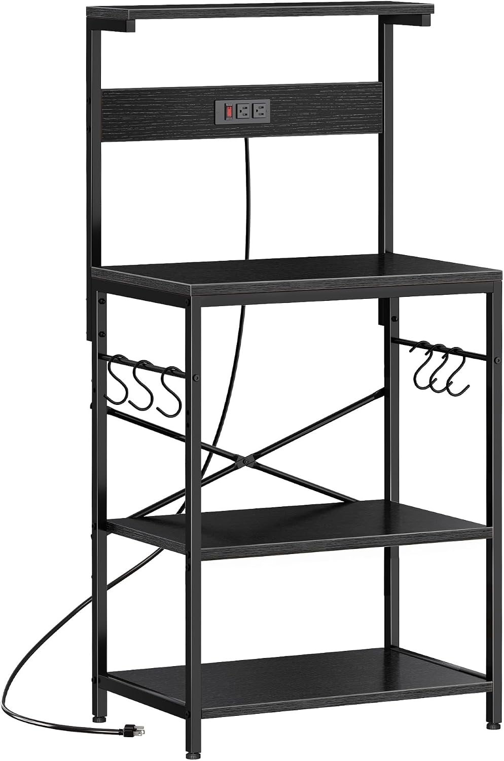 Kitchen Bakers Rack Black