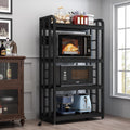 4-Tier Black Kitchen Bakers Rack