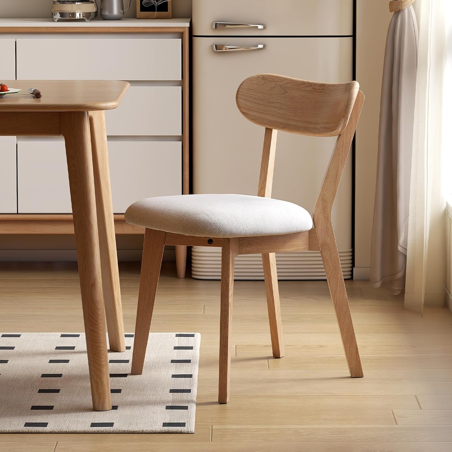 Solid Oak Extendable Dining Table Set Of 5