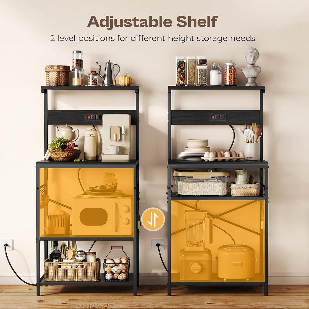 Kitchen Bakers Rack Black