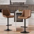 Coffee Adjustable Swivel Bar Stools Set Of 2