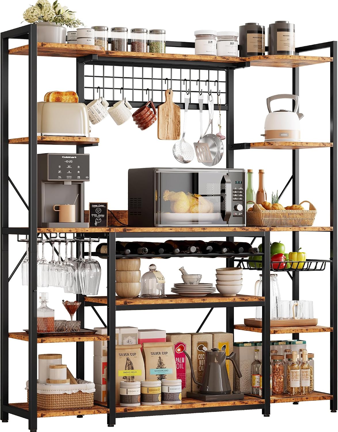 62.4" Wine Storage Bakers Rack