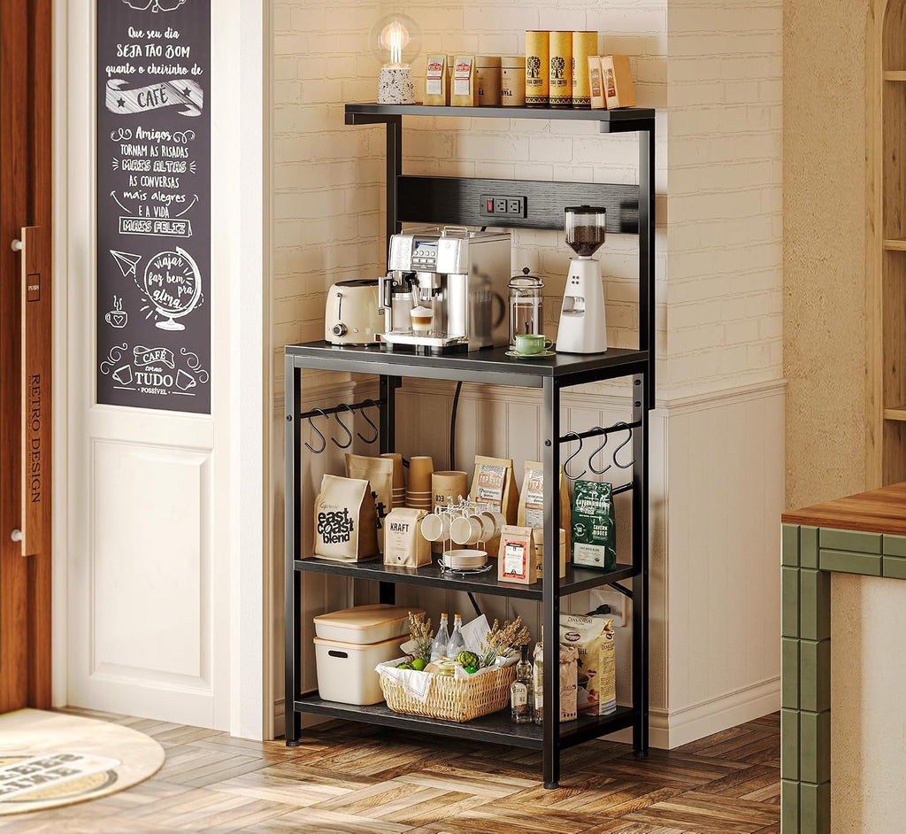 Kitchen Bakers Rack Black