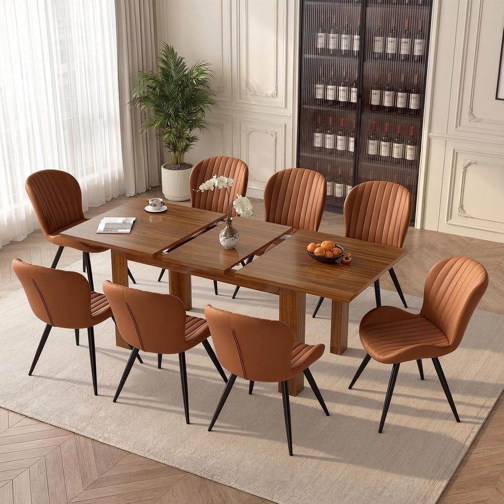 Extendable Farmhouse Dining Table Set