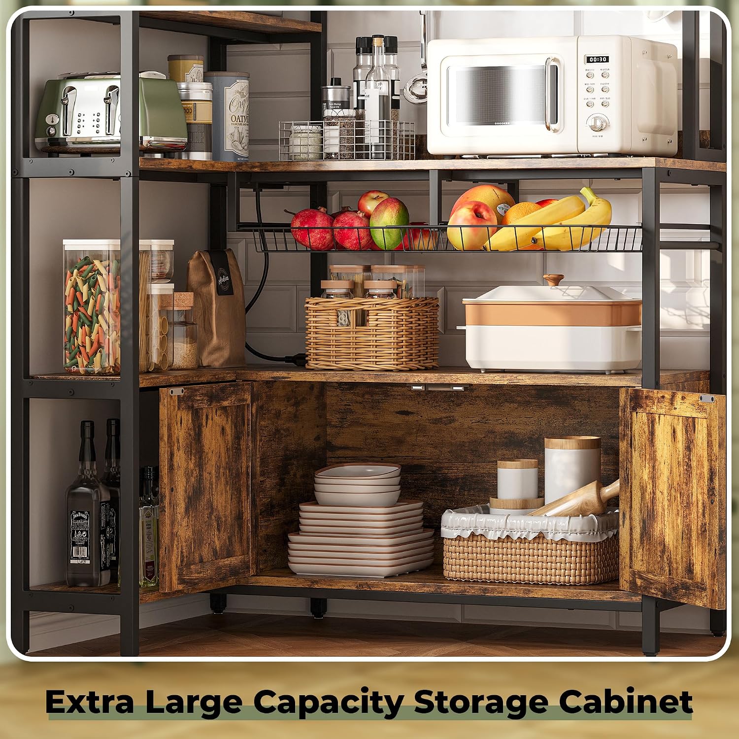 40.9" Corner Bakers Rack