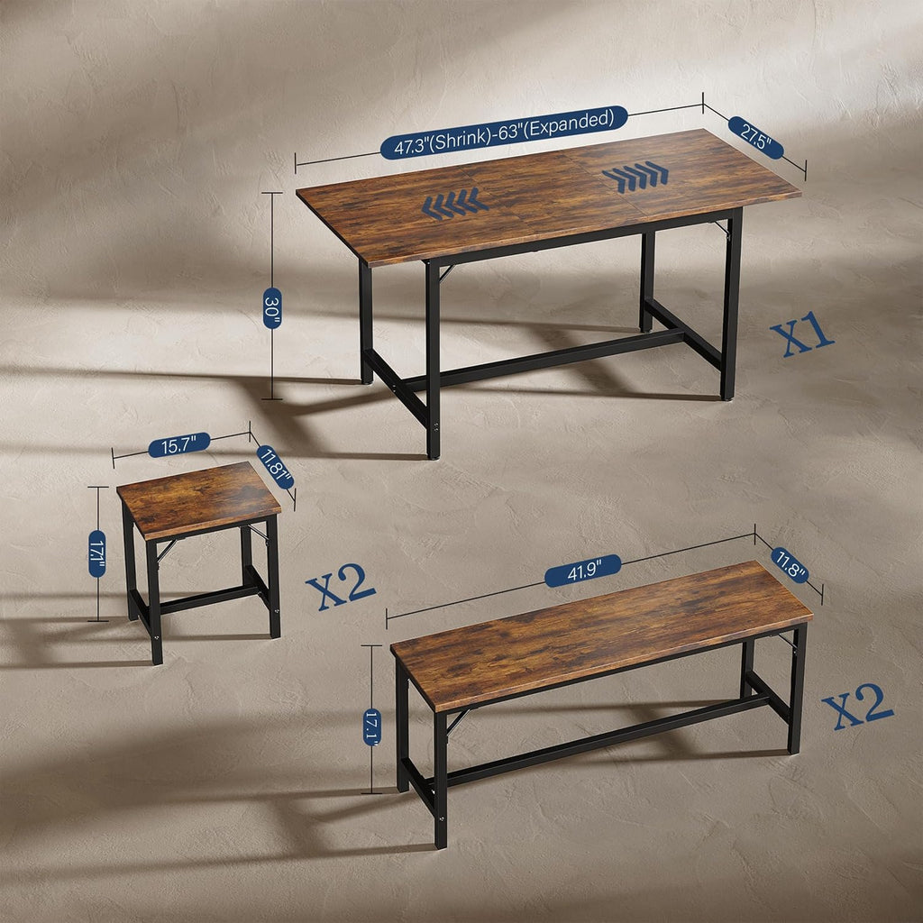 5-Piece Dining Table Set