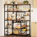 Rustic Brown Corner Bakers Rack